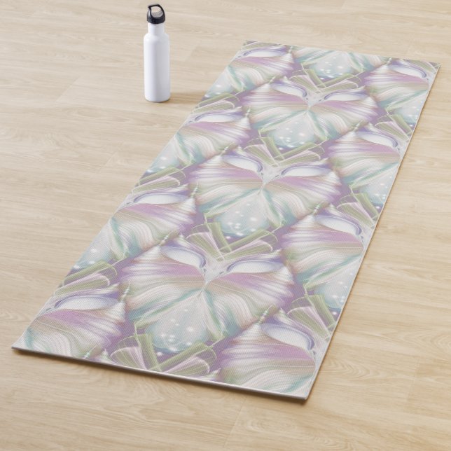 Pastel Lila Oracle Owl Pattern Yogamatte (Beispiel)