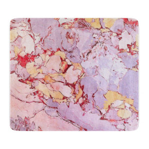 Pastel Lila Pink Moderner italienischer Marmor Ele Schneidebrett