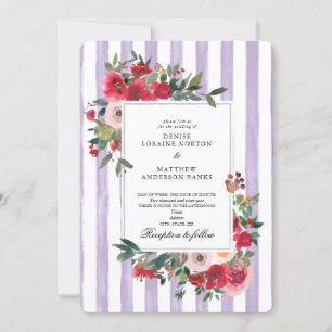 Pastel Lilac Colored Wedding Einladung