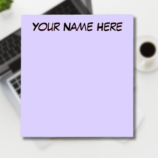 Pastel Lilac Einzigartige Geschenke für Personalis Notizblock
