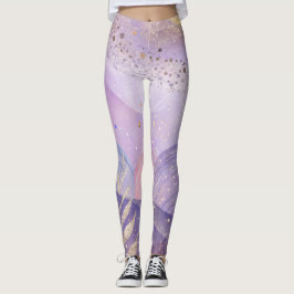 Pastel Lilac Leggings Design doux et élégant