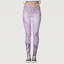 Pastel Lilac Leggings Soft und Stilvolles Design