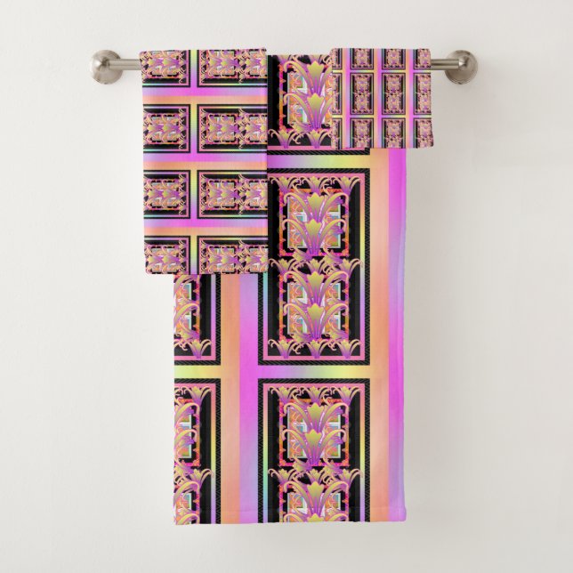 Pastel Lilies Badhandtuch Set (Insitu)