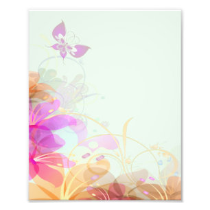Pastel Lilies Wedding Fotodruck