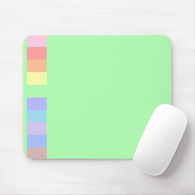Pastel Lime Green Mousepad (Mit Mouse)