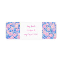Pastel Lofi Floral Return Labels