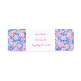 Pastel Lofi Floral Return Labels