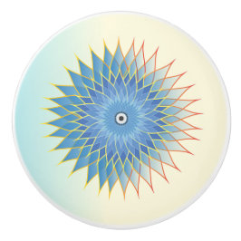 Pastel Lotus Blume Mediation Mandala Keramikknauf