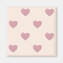 Pastel Love Hearts Magnet