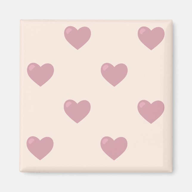 Pastel Love Hearts Magnet (Vorne)