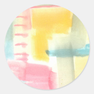 Pastel Luxe I Runder Aufkleber