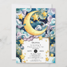 Pastel Magical Moon Birthday