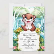 Pastel Magical Otter Baby Dusche
