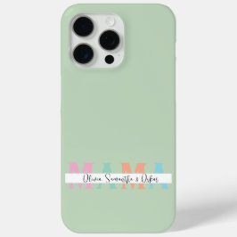 Pastel MAMA Personalisiert iPhone Case