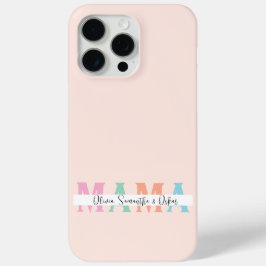 Pastel MAMA Personalisiert iPhone Case