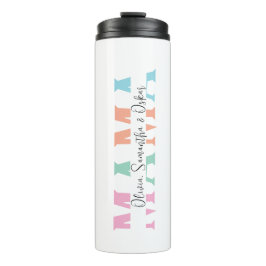 Pastel "MAMA", Personalisierter Thermaltumbler Thermosbecher