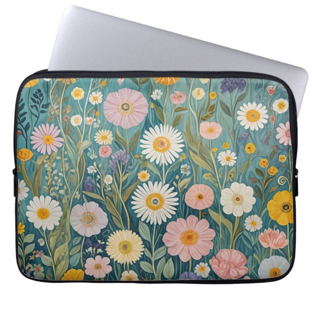 Pastel Meadow Bliss Laptopschutzhülle (Vorderseite)