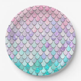 Pastel Mermaid Birthday Party Paper Teller
