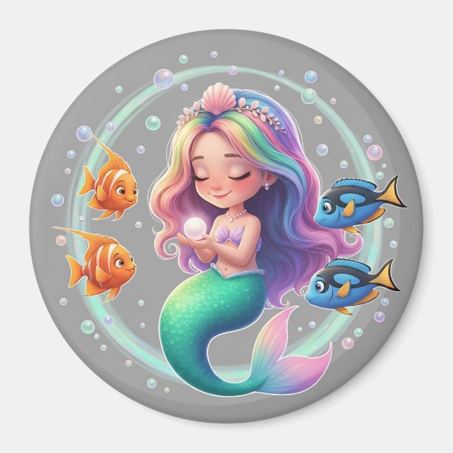 Pastel Mermaid Magic Magnet (Vorne)