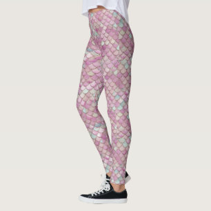 Pastel Mermaid Muster weiche Farbe Rainbow Legging Leggings