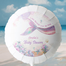 Pastel Mermaid Tail Ocean Baby Girl