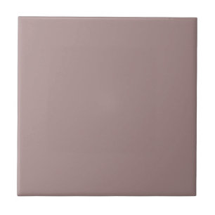 Pastel Mid Gray Dusty Pink Solid Color Tile Fliese