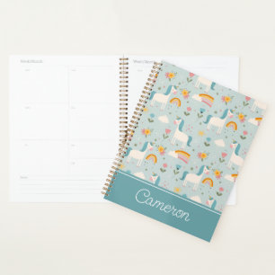 Pastel mignon Rainbow Unicorn Motif