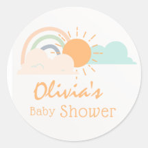 Pastel Minimal Baby Dusche