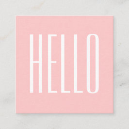 Pastel minimaliste moderne rose audacieux carte de
