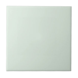 Pastel Mint Green Solid Color Fliese