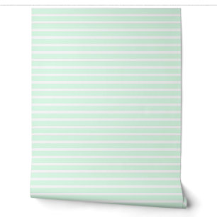 Pastel Mint Green White Stripe Leichte Elegante Co Tapete