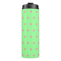 Pastel Mint grüne rosa Punkte