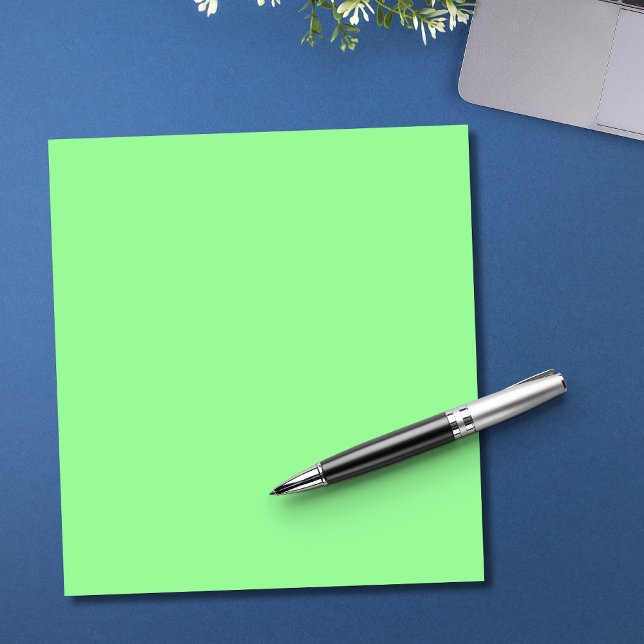 Pastel Mint Solid Color | Classic | elegant Notizblock (Von Creator hochgeladen)