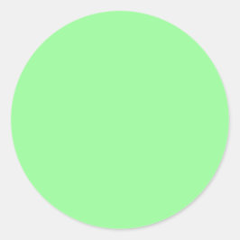 Pastel Mint Solid Color | Classic | elegant Runder Aufkleber