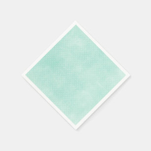 Pastel Minty Blue Turquoise Tiny Polka Dots Serviette
