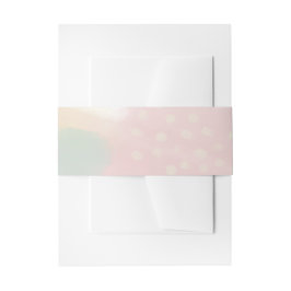 Pastel Modern Art Wedding Einladungsbanderole