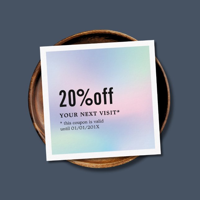 Pastel moderne élégant Coupon de beauté blanc (Créateur téléchargé)