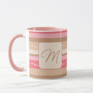Pastel Monogramme Et Grandes Motifs Mug