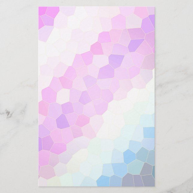 Pastel Mosaic Briefpapier (Vorderseite)