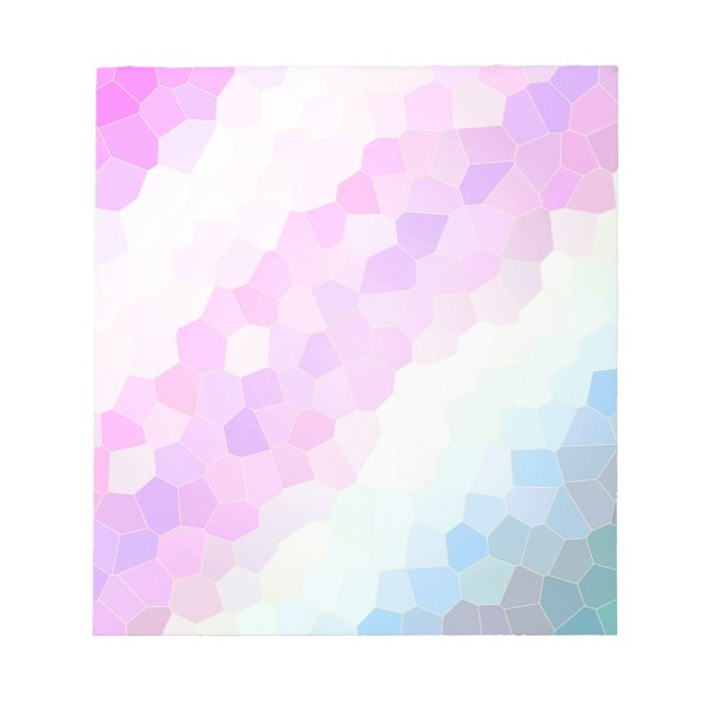 Pastel Mosaic Notizblock (Vorderseite)
