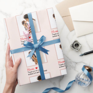 Pastel Mother's Day Wrapping Paper   Vielen Dank Geschenkpapier