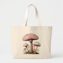 Pastel Mushroom Art Jumbo Stoffbeutel