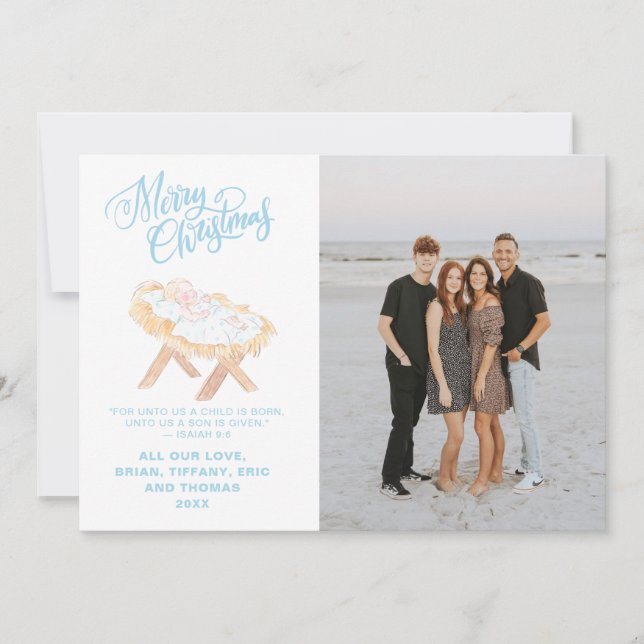 Pastel Nativity | Baby Jesus in a Manger (Vorderseite)