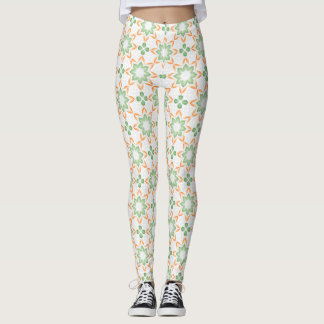 Pastel Nature-Inspired Printed Fashion Leggings