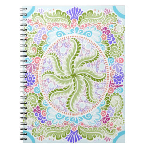 Pastel Nature Mandala Art Notizblock