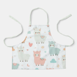 Pastel Niedlich Alpaca Muster Schürze