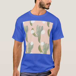 Pastel Niedlich Cactus Pattern T-Shirt