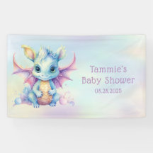 Pastel Niedlich Dragon Girl Babydusche Custom