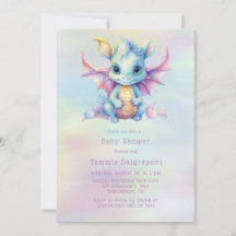 Pastel Niedlich Dragon Girl Babydusche