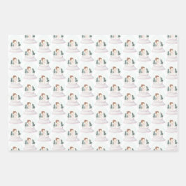 Pastel Nutcracker Ballerina Weihnachten Geschenkpapier Set